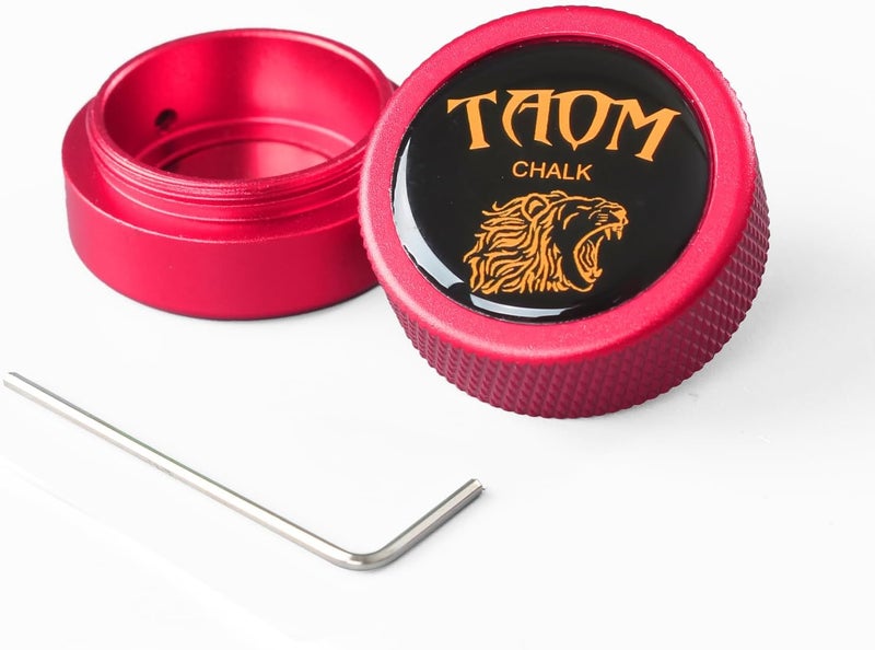Banly TAOM Round Shaped Pool Chalk Holder, Portable Pool Chalk Cubes, Magnetic Mini Chalk Holder Pool Billiards, Pool Cue Chalk Case Container Box for Billiard Cue Tip Tool Pool Table Snooker Accessories - Image 1